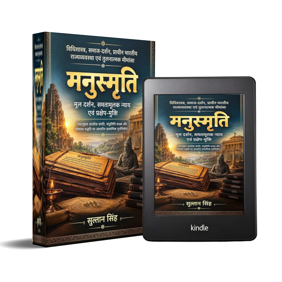 Manusmriti (मनुस्मृति: मूल दर्शन) Book Cover